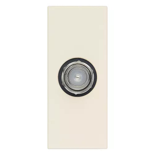 Presa coassiale tipo F Vimar Linea bianco-nero-canapa 30318.B/G/C Presa coassiale tipo F Vimar Linea bianco-nero-canapa 30318.B/G/C